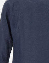 BARBA Camicia in  lino BLUE Uomo 