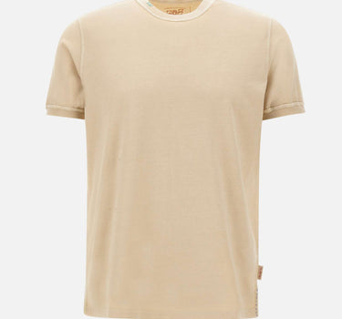 BOB T-shirt "Disk" in cotone BEIGE Uomo 