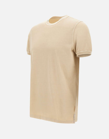 BOB T-shirt "Disk" in cotone BEIGE Uomo 