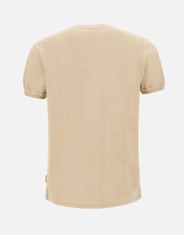 BOB T-shirt "Disk" in cotone BEIGE Uomo 