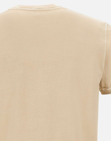 BOB T-shirt "Disk" in cotone BEIGE Uomo 
