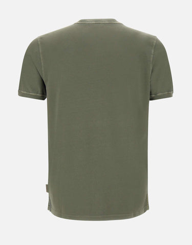 T-shirt "Disk" in cotone DISKR00460 MILITARE BOB 