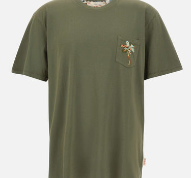 BOB T-shirt "Naif" in cotone GREEN Uomo 