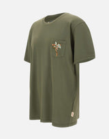 BOB T-shirt "Naif" in cotone GREEN Uomo 