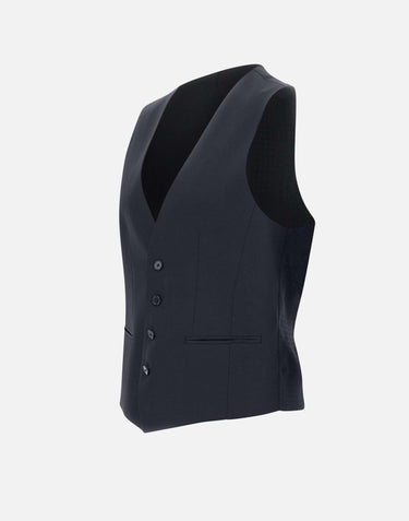 BOSS Gilet "H-Huge" BLUE Uomo 