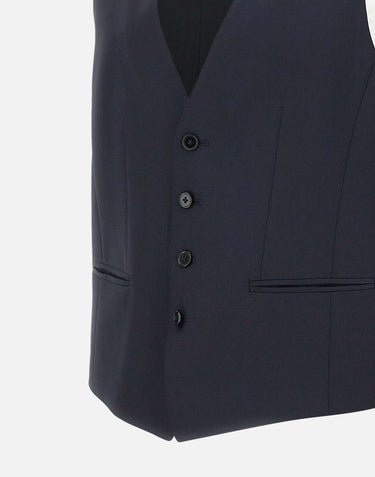 BOSS Gilet "H-Huge" BLUE Uomo 