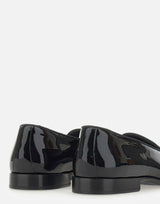 CARLO PIGNATELLI Mocassini cerimonia "Rugan" in vernice BLACK Uomo 