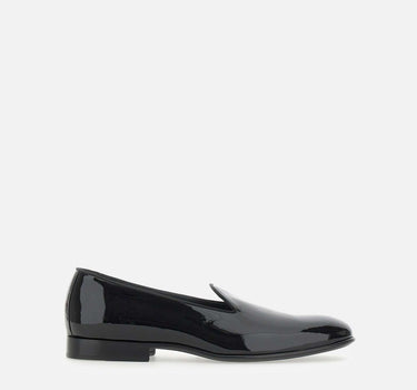 CARLO PIGNATELLI Mocassini cerimonia "Rugan" in vernice BLACK Uomo 