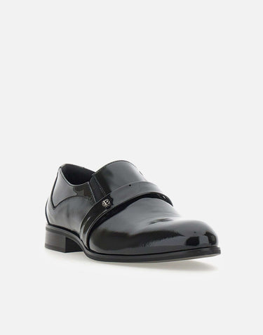CARLO PIGNATELLI Mocassini cerimonia  "Flash" in vernice BLACK Uomo 