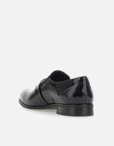 CARLO PIGNATELLI Mocassini cerimonia  "Flash" in vernice BLACK Uomo 