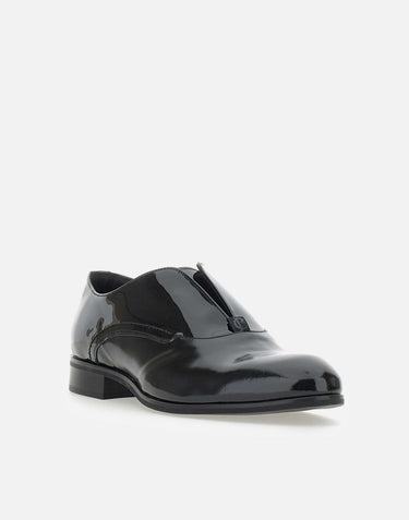 CARLO PIGNATELLI Mocassini cerimonia "Flash" in vernice BLACK Uomo 