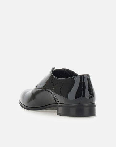 CARLO PIGNATELLI Mocassini cerimonia "Flash" in vernice BLACK Uomo 