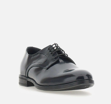 CARLO PIGNATELLI Stringate  "Armenia" in pelle BLUE Uomo 