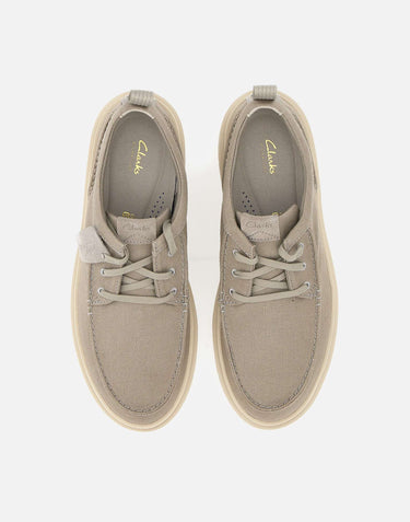 CLARKS Stringate "Polden Moc" GREY Uomo 