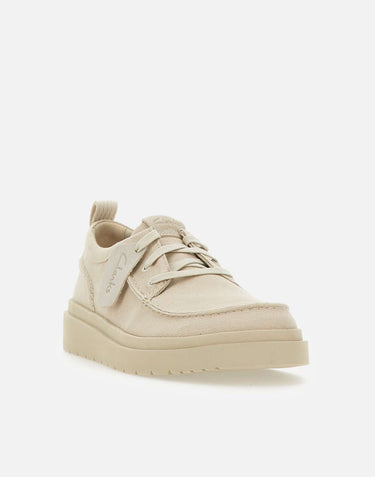 CLARKS Stringate "Polden Moc" BEIGE Uomo 