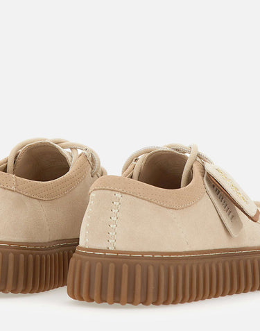 CLARKS Stringata "Torhill Lo" in camoscio BEIGE Uomo 