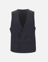 CORNELIANI Completo da cerimonia tre pezzi in fresco lana BLUE Uomo 