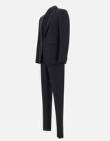 CORNELIANI Completo tre pezzi in  lana BLACK Uomo 