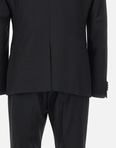 CORNELIANI Completo tre pezzi in  lana BLACK Uomo 