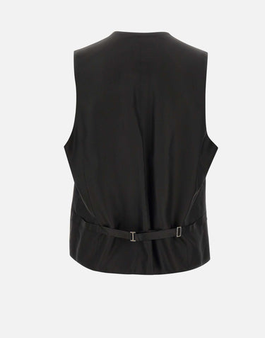 CORNELIANI Completo tre pezzi in  lana BLACK Uomo 