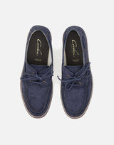 CORVARI Mocassini  "1933 Velour" BLUE Uomo 