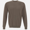 DIKTAT Maglia in cotone BROWN Uomo 