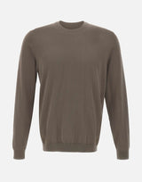DIKTAT Maglia in cotone BROWN Uomo 