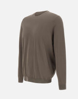 DIKTAT Maglia in cotone BROWN Uomo 