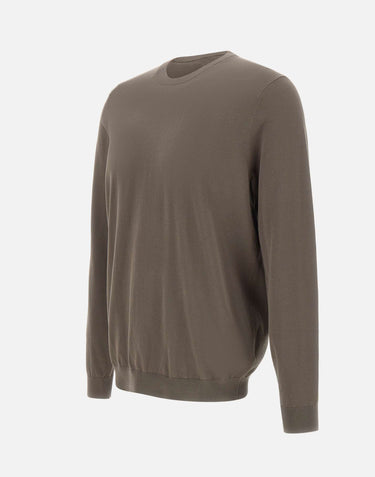 DIKTAT Maglia in cotone BROWN Uomo 