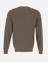 DIKTAT Maglia in cotone BROWN Uomo 