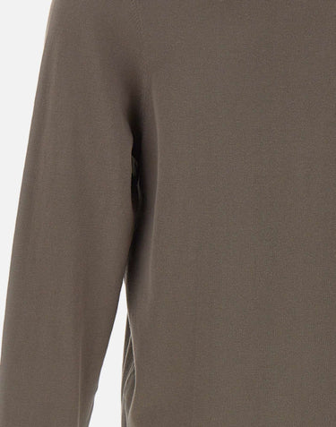 DIKTAT Maglia in cotone BROWN Uomo 