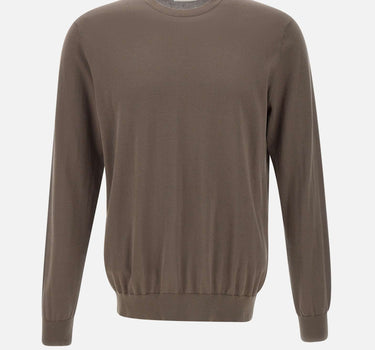 DIKTAT Maglia in cotone BROWN Uomo 