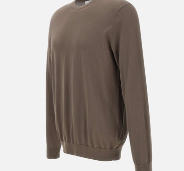 DIKTAT Maglia in cotone BROWN Uomo 