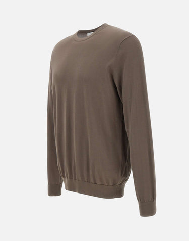 DIKTAT Maglia in cotone BROWN Uomo 