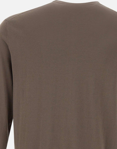 DIKTAT Maglia in cotone BROWN Uomo 