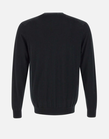 DIKTAT Maglia in cotone BLACK Uomo 