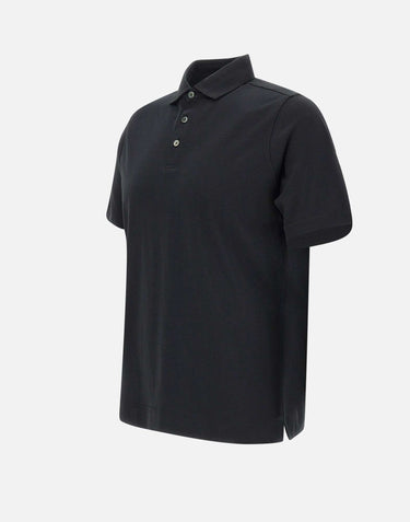 DIKTAT Polo in cotone Supima BLACK Uomo 