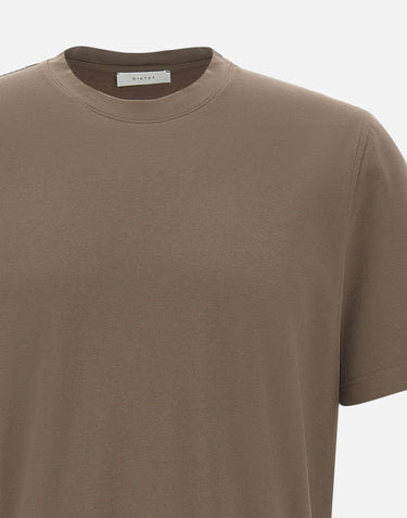 DIKTAT T-shirt in cotone e modal BROWN Uomo 