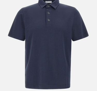 DIKTAT Polo in modal e cotone BLUE Uomo 