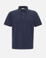 DIKTAT Polo in modal e cotone BLUE Uomo 