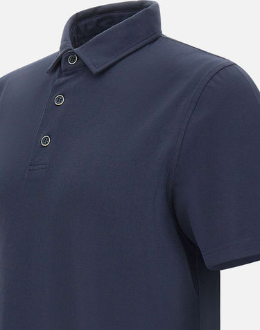 DIKTAT Polo in modal e cotone BLUE Uomo 