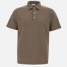 DIKTAT Polo in modal e cotone BROWN Uomo 
