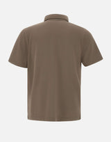 DIKTAT Polo in modal e cotone BROWN Uomo 