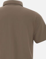 DIKTAT Polo in modal e cotone BROWN Uomo 