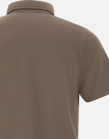DIKTAT Polo in modal e cotone BROWN Uomo 