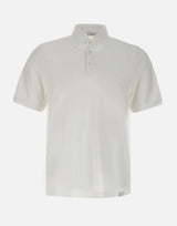 DIKTAT Polo in crepe di cotone WHITE Uomo 