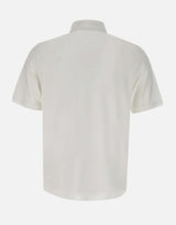 DIKTAT Polo in crepe di cotone WHITE Uomo 
