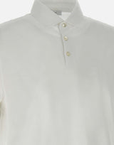 DIKTAT Polo in crepe di cotone WHITE Uomo 
