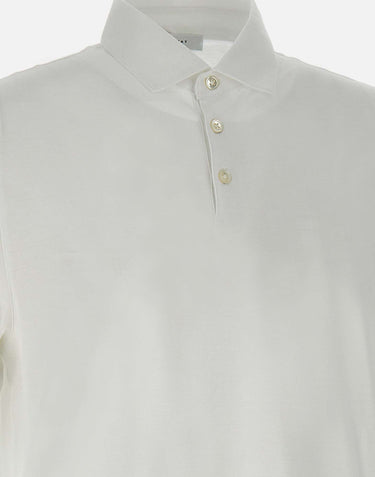 DIKTAT Polo in crepe di cotone WHITE Uomo 