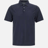 DIKTAT Polo in crepe di cotone BLUE Uomo 